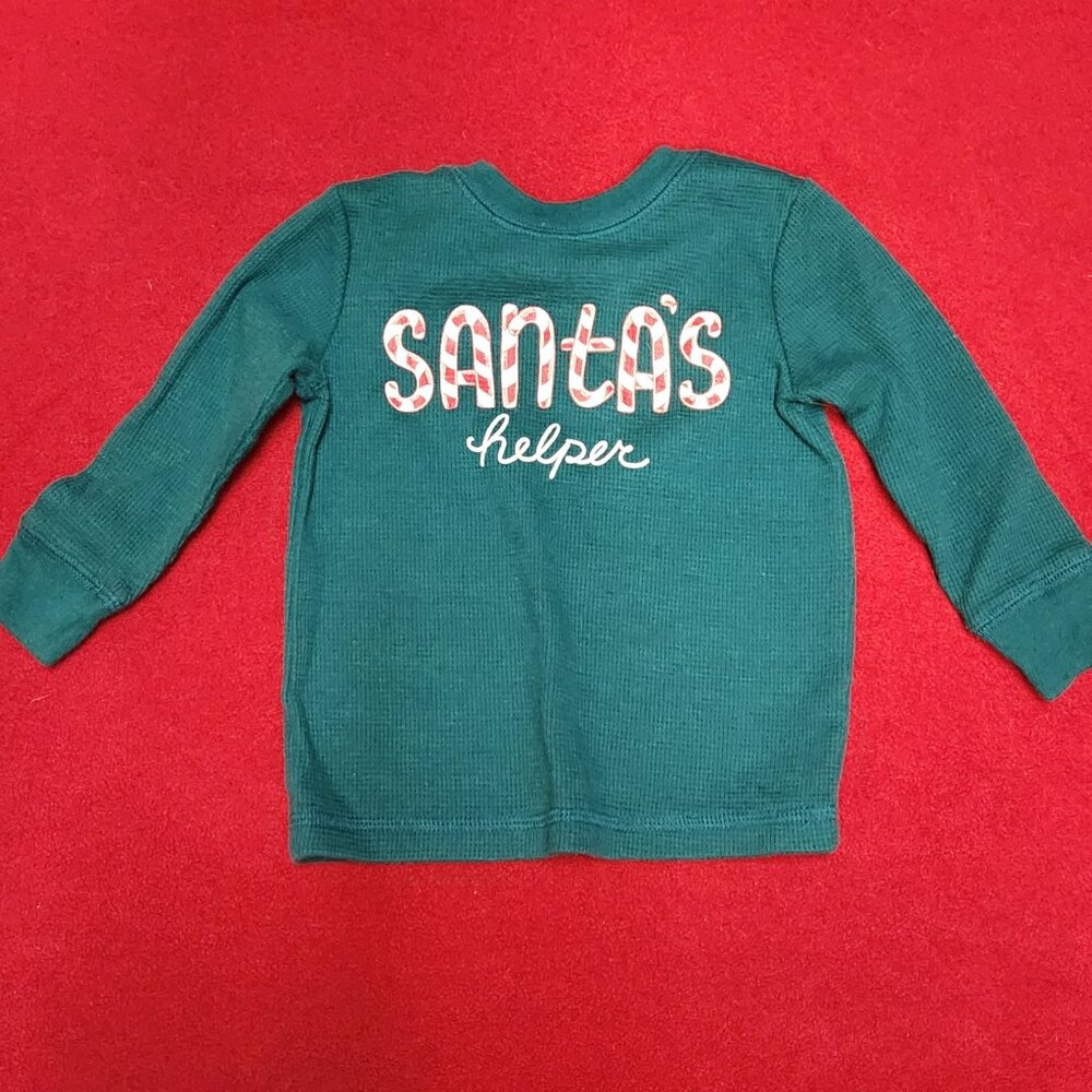 Santa's Little Helper Shirt - Size 12 M